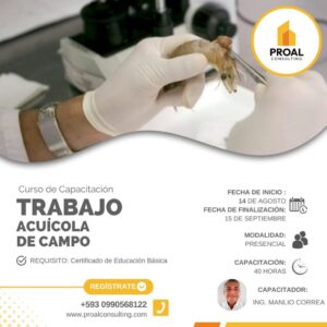 Trabajo acuícola de campo