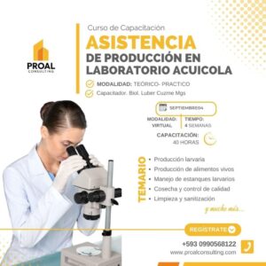 Producción en laboratorio acuícola